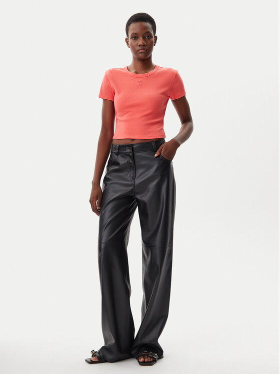 HUGO HUGO Marškinėliai Delanor 50512000 Raudona Slim Fit