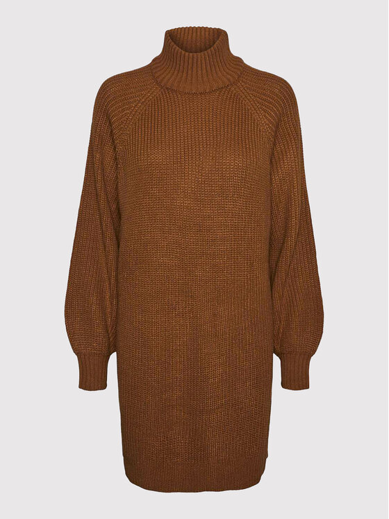 Noisy May Noisy May Pletena obleka Timmy 27017055 Rjava Relaxed Fit