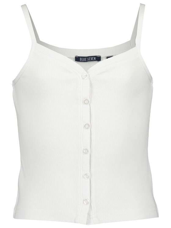 Blue Seven Blue Seven Топ 500076 X Білий Slim Fit