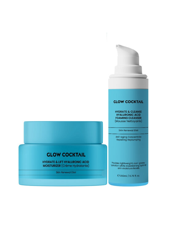 Glow Cocktail Glow Cocktail Krem Hydrate & Lift + Pianka Hydrate & Cleanse Zestaw do pielęgnacji skóry