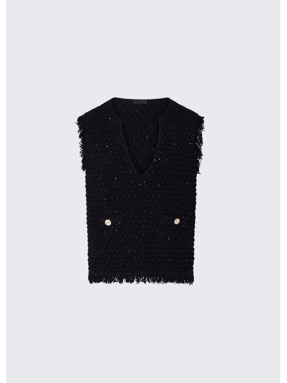 Liu Jo Liu Jo Gilet CF6155MS05222222 Nero Regular Fit