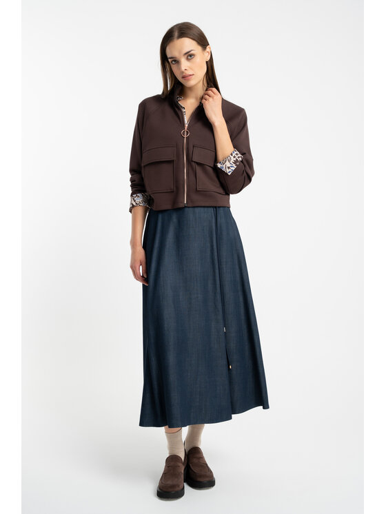 CLICK CLICK Μπουφάν μεταβατικό 71-0049 Καφέ Regular Fit