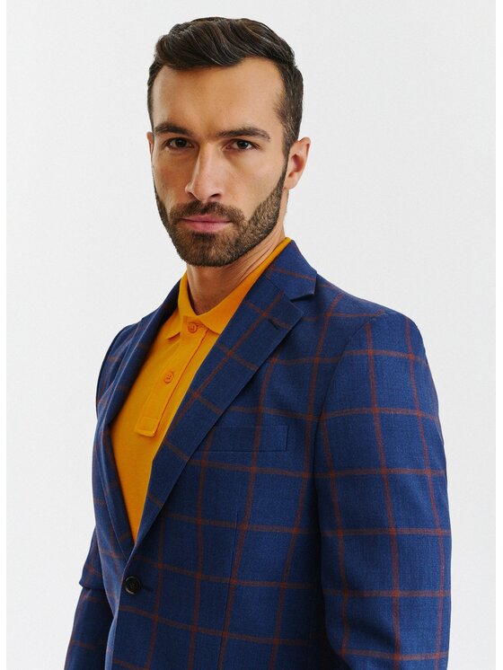 Pako Lorente Pako Lorente Marynarka P23SP-3X-008 Granatowy Slim Fit