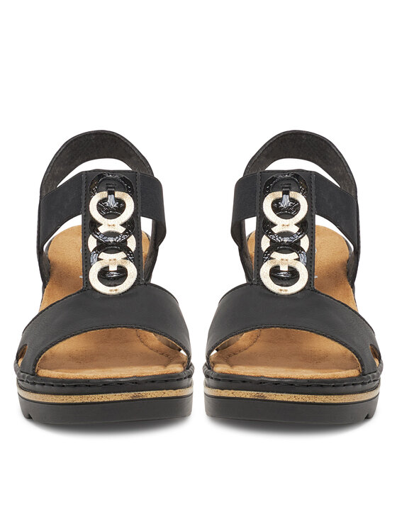 Rieker Rieker Sandalen 67498-00 Schwarz