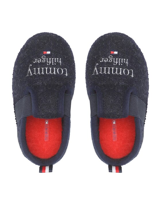 Tommy Hilfiger Tommy Hilfiger Kapcie Indoor Slipper T1B1-32552-1506 Granatowy
