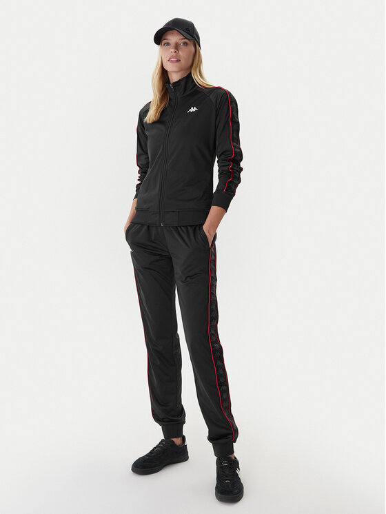 Kappa Kappa Bluza 301PSC0 Czarny Slim Fit