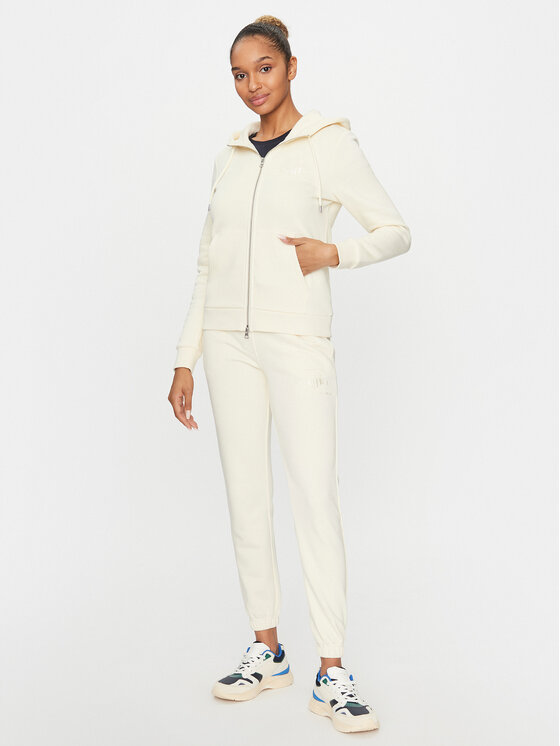 Gant Gant Jogginghose Reg Tonal Shield 4200709 Écru Regular Fit