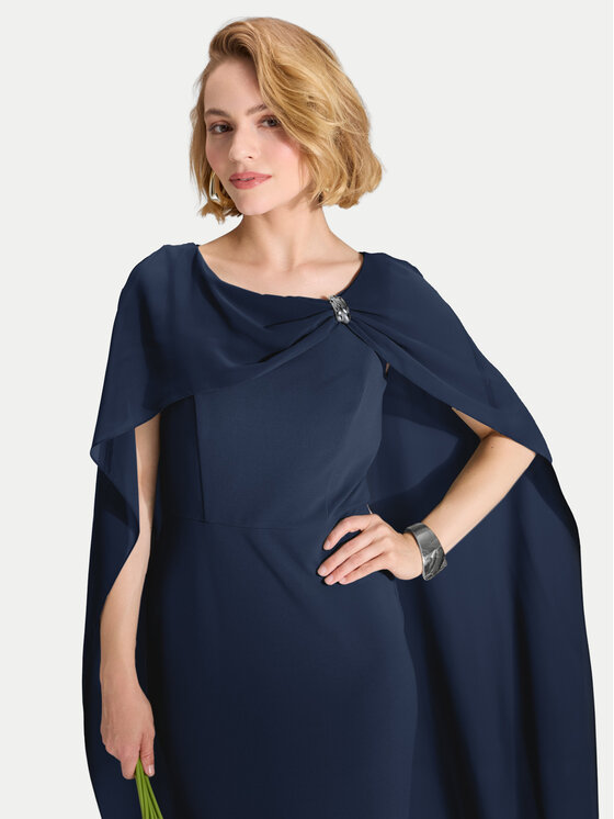 Swing Swing Vakarinė suknelė 5AK11900 Tamsiai mėlyna Regular Fit