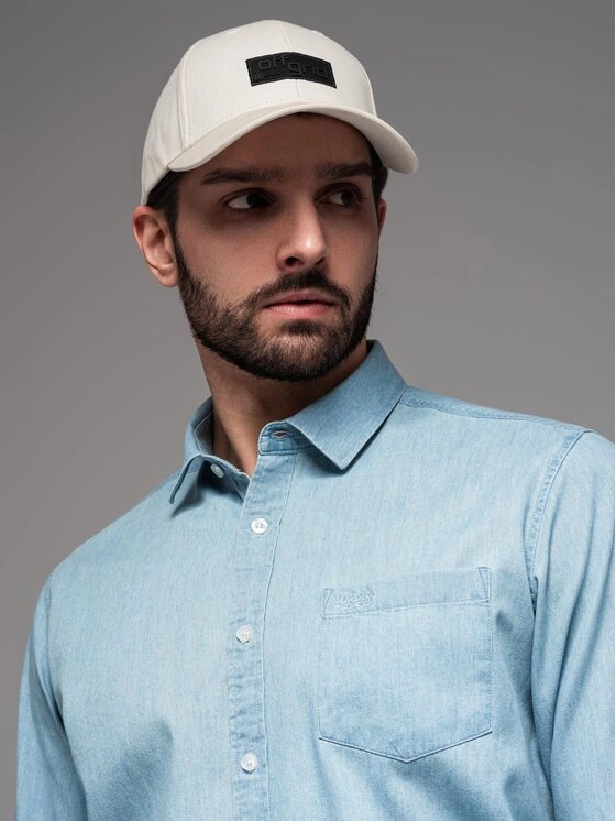 Ombre Ombre Czapka z daszkiem OM-ACCS-0104 Écru