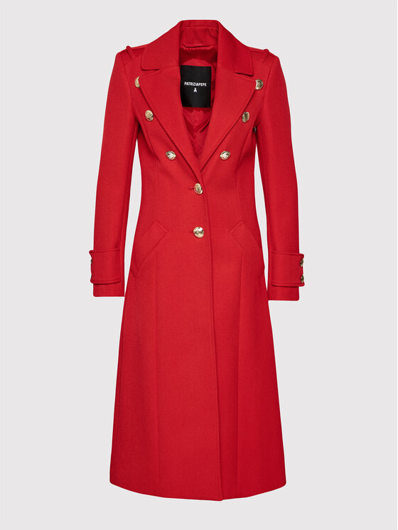 Patrizia Pepe Patrizia Pepe Демісезонний плащ 8S0384/A9F8-R725 Червоний Regular Fit