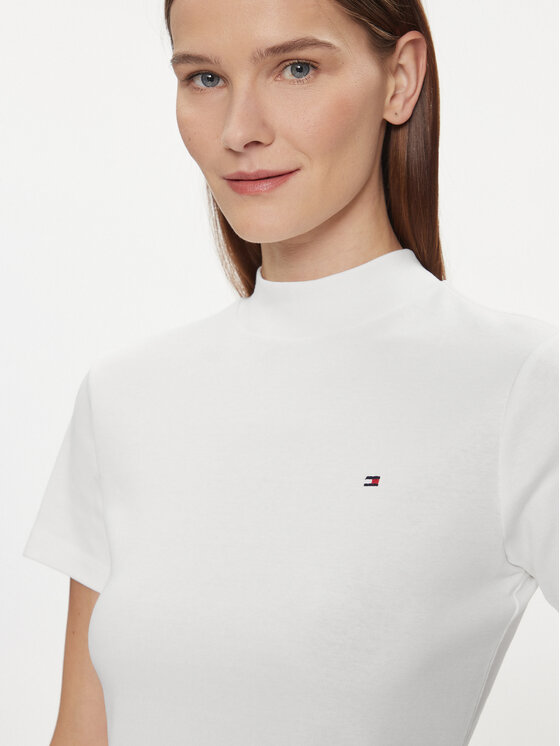 Tommy Hilfiger Tommy Hilfiger Póló New Cody WW0WW40586 Fehér Slim Fit