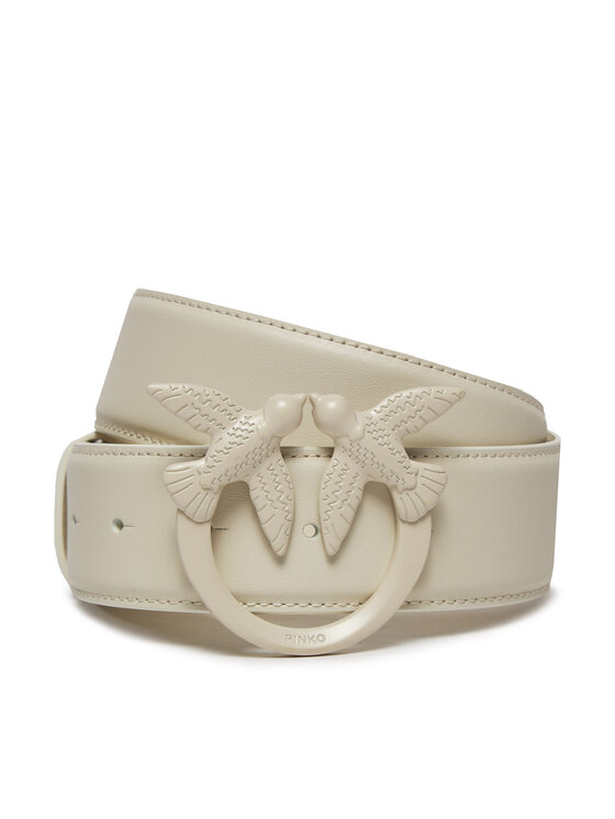 Pinko Dámsky opasok Love Berry H4 Belt. PE 24 PLT01 100120 A1K2 Biela