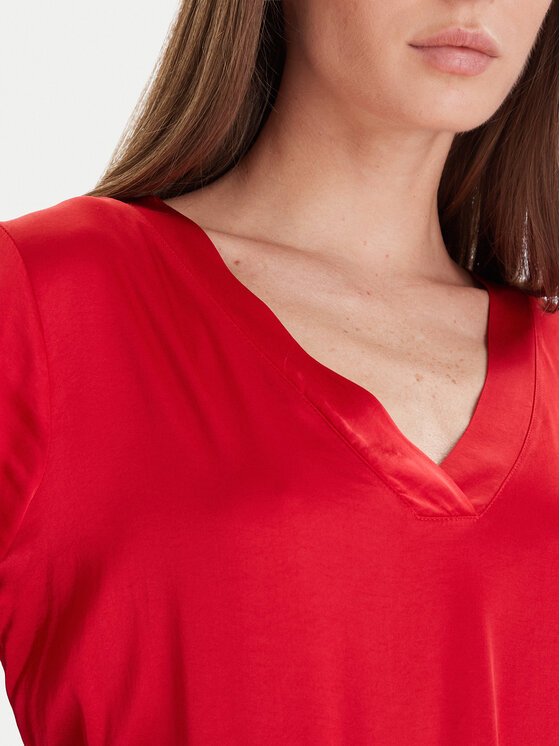 Maryley Maryley Bluse 25IB824/18MA Rot Regular Fit