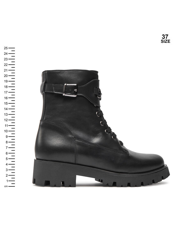 TWINSET TWINSET Pohodni čevlji Anfibio 242GCJ S Črna