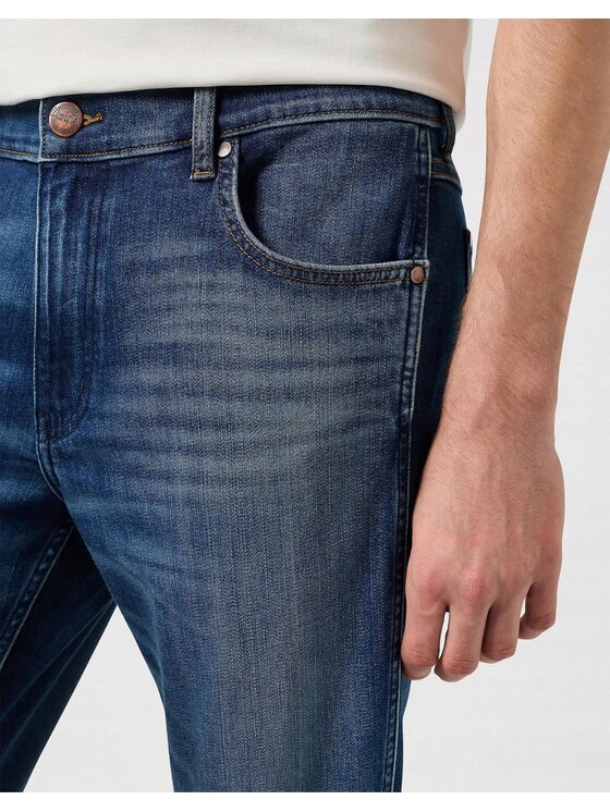 Wrangler Wrangler Jeansy Greensboro Niebieski Regular Fit