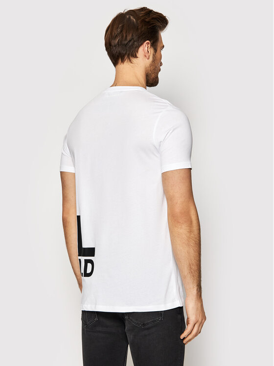 KARL LAGERFELD KARL LAGERFELD Marškinėliai 755085 521224 Balta Regular Fit