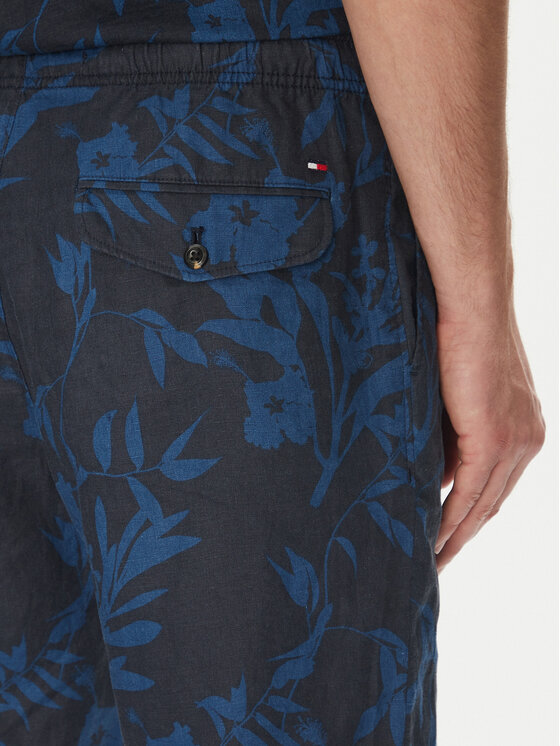 Tommy Hilfiger Tommy Hilfiger Pantaloncini di tessuto Harlem MW0MW38847 Blu scuro Regular Fit