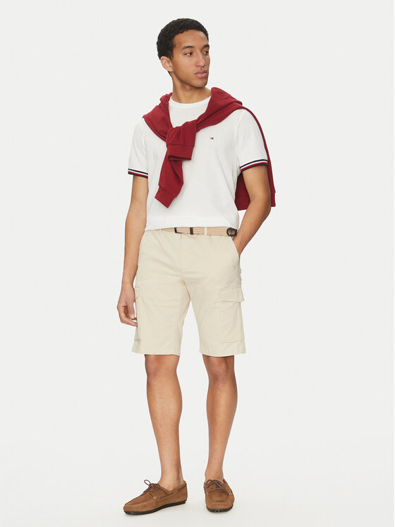 Tommy Hilfiger Tommy Hilfiger Szorty materiałowe John MW0MW31244 Beżowy Regular Fit