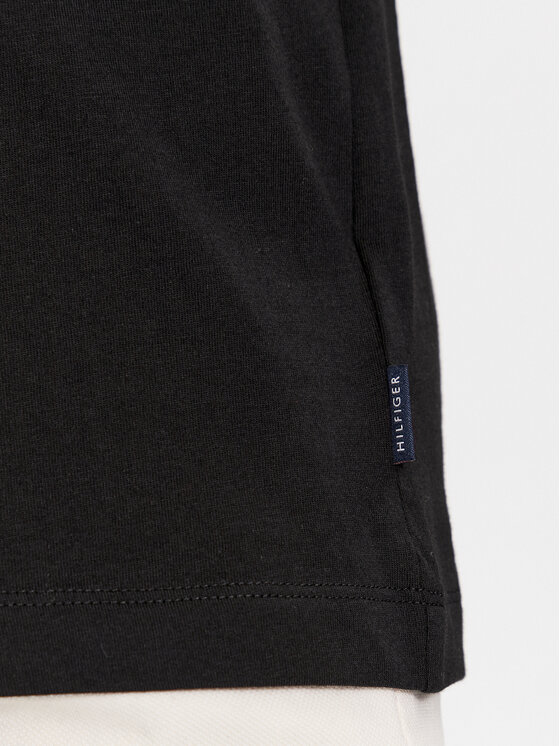 Tommy Hilfiger Tommy Hilfiger Majica Monotype MW0MW33688 Črna Regular Fit