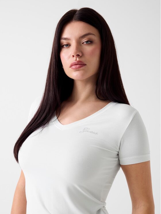 Guess Guess T-Shirt 183552 Biały Classic Fit
