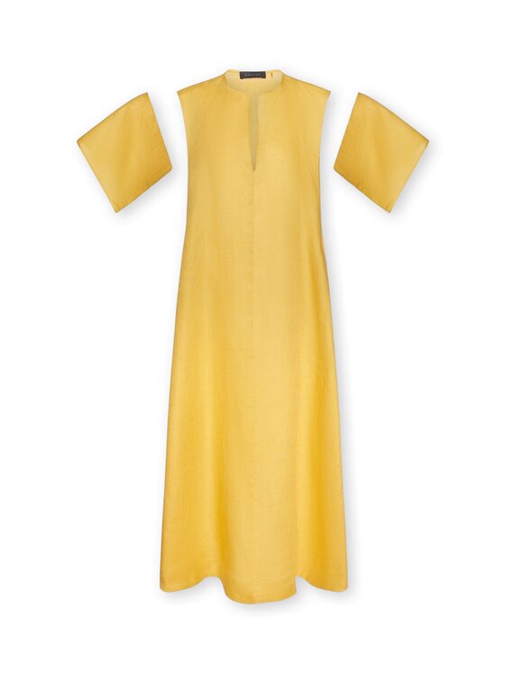 Elena Mirò Elena Mirò Abito da cocktail 7090P000303N018 Giallo Regular Fit