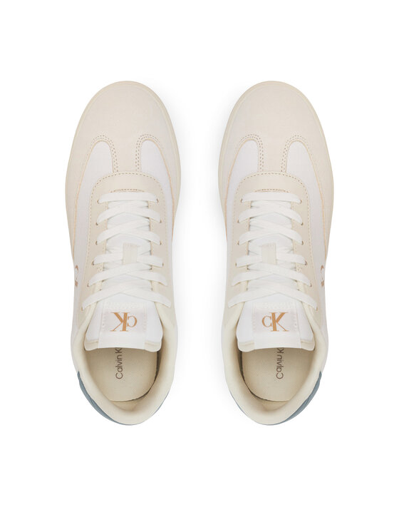 スニーカー   JEANS Men Sneakers Cream YM0YM01169 0LF Calvin Klein Jeans Sneakersy Classic Cupsole Low Mix Mg