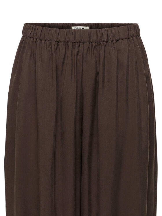 ONLY ONLY Текстилни панталони Scarly 15380514 Кафяв Relaxed Fit