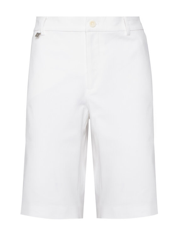 LAUREN RALPH LAUREN Lauren Ralph Lauren Шорти от плат Bsr-Btms 200661653 Бял Regular Fit