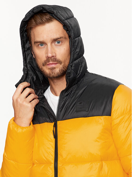 4F 4F Зимно яке 4FAW23TDJAM243 Оранжев Regular Fit