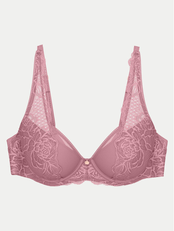 Triumph Triumph Biustonosz z fiszbiną Wild Peony Florale 10209627 Różowy