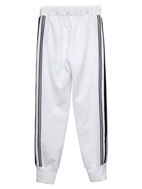 SLY SLY Spodnie dresowe 1S-407A Biały Comfortable Fit