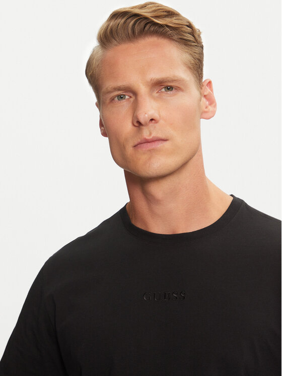 Guess Guess T-Shirt M4GP39 K7HD0 Μαύρο Regular Fit
