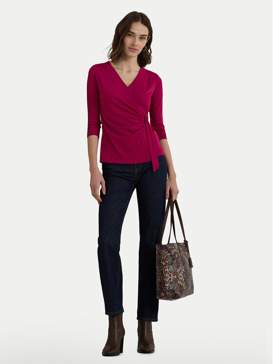 LAUREN RALPH LAUREN Lauren Ralph Lauren Bluse 200889081018 Rosa Slim Fit