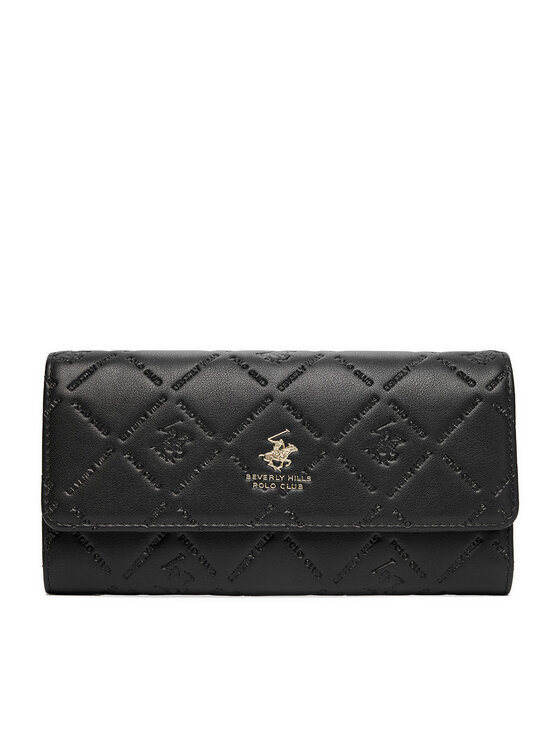 Beverly Hills Polo Club Beverly Hills Polo Club Портфейл CEO-BHPC-W1-007-AW25 Черен