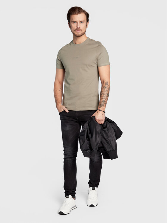 T-shirt M2YI72 I3Z11 Verde Slim Fit