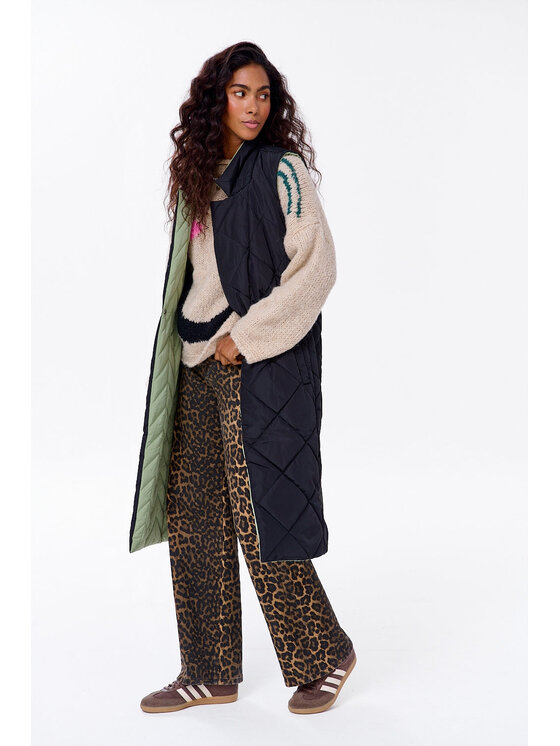 NAOKO NAOKO Bezrękawnik Grove Walk Zielony Regular Fit