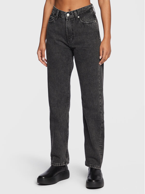 Calvin Klein Jeans Džinsi J20J220207 Pelēks Straight Fit