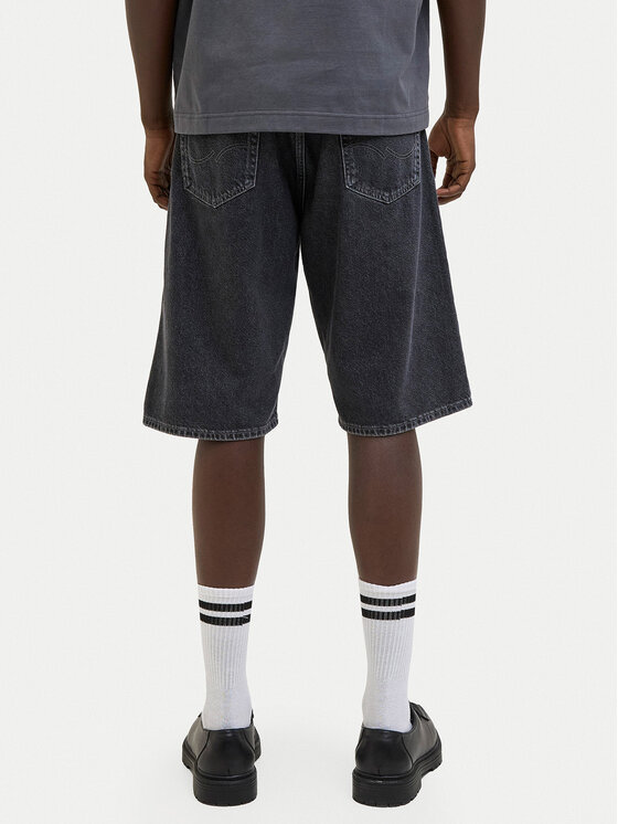 Jack & Jones Jack & Jones Szorty jeansowe Iron 12278463 Czarny Baggy Fit