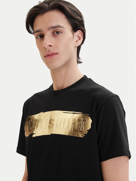 Plein Sport Plein Sport T-Shirt PADC MTK7204 SJY001N Černá Regular Fit