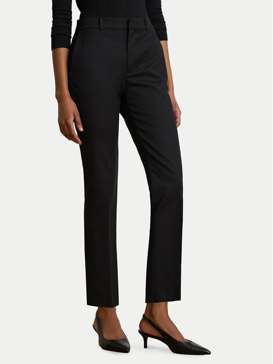 LAUREN RALPH LAUREN Pantaloni din material 200P14610003 Negru Slim Fit