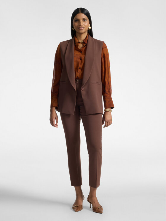 Elena Mirò Elena Mirò Giacca da abito R010P000141N061 Marrone Regular Fit