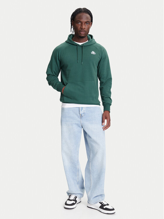 Kappa Kappa Pulóver Authentic 321W7GW Zöld Regular Fit