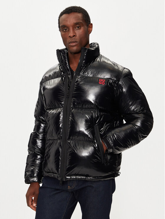 HUGO HUGO Télikabát Biron2441 50523206 Fekete Slim Fit