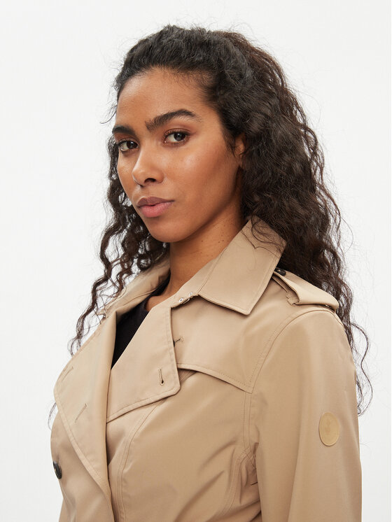 Save The Duck Save The Duck Tenchcoat D43090W GRIN18 Beige Regular Fit