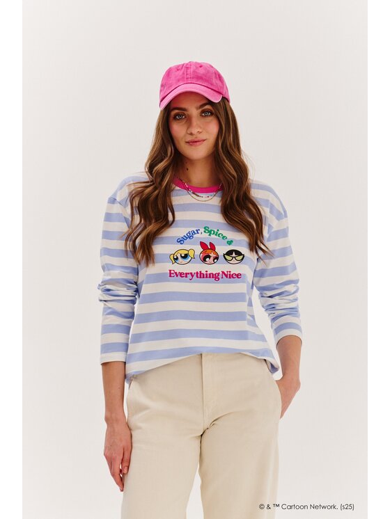 NAOKO NAOKO S dlouhým rukávem Powerpuff Girls Modrá Regular Fit