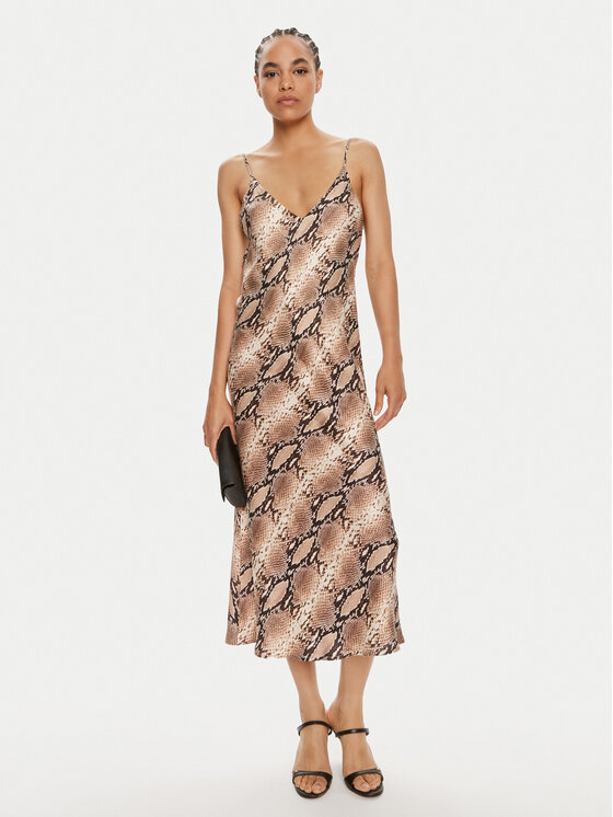 ViCOLO ViCOLO Rochie de zi TB1388 Maro Regular Fit