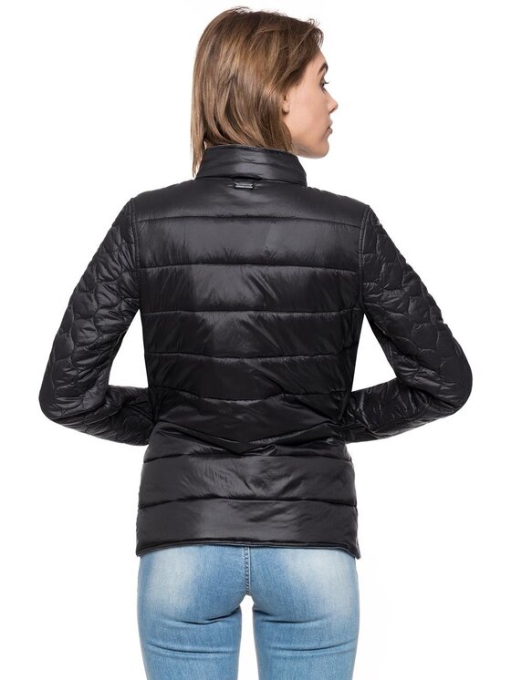 Wrangler Wrangler Kurtka damska REVERSIBLE JACKET Niebieski Slim Fit
