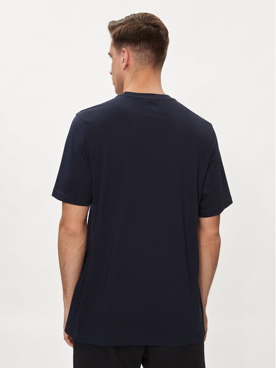 adidas adidas T-Shirt Essentials Single Jersey Linear Embroidered Logo T-Shirt IC9275 Modrá Regular Fit