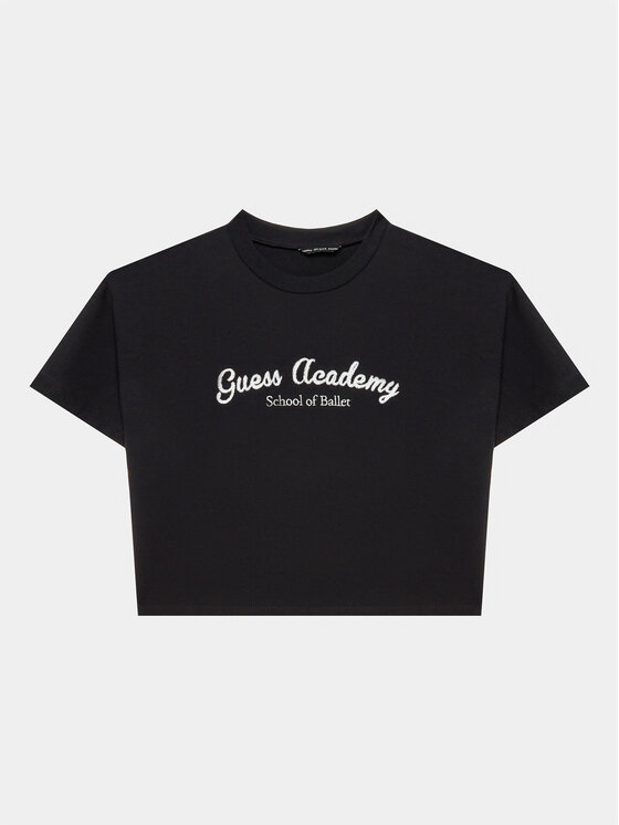 Guess Guess T-shirt J3YI59 KABR0 Crna Boxy Fit