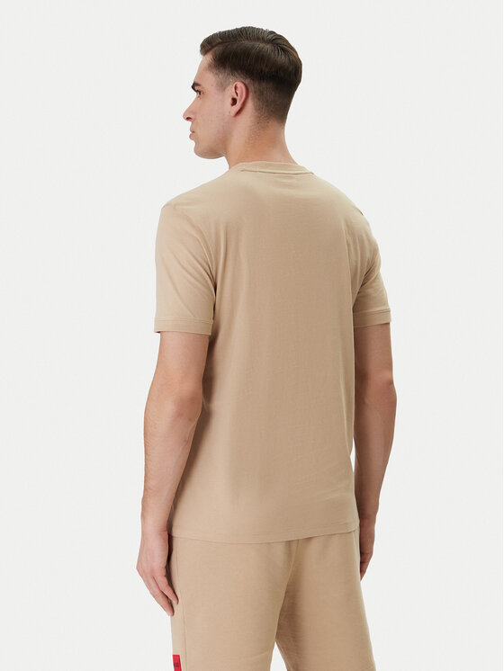 HUGO HUGO Tričko Diragolino212 50447978 Béžová Regular Fit